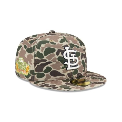 Sapca New Era St. Louis Cardinals MLB Duck Camo 59FIFTY Fitted - Verzi